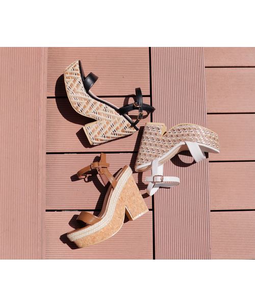 LIPSERVICE（リップサービス）の「マルチパターンウェッジサンダル（サンダル・レディース・ホワイト/ブラック/ブラウン・S/M/L）」の5枚目の写真