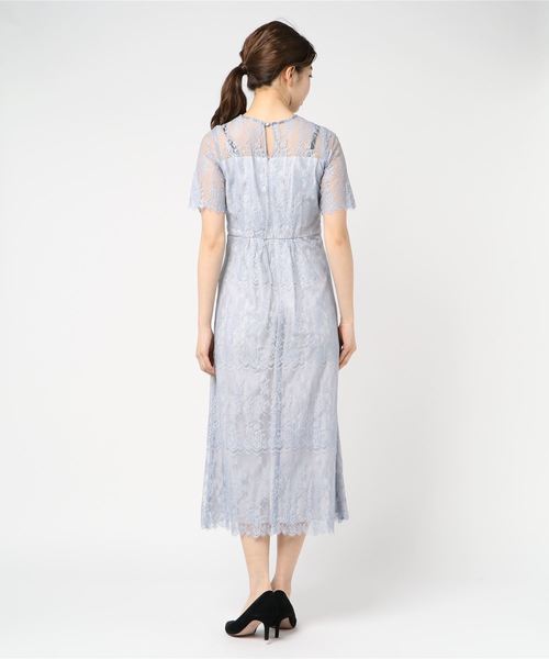 結婚式 二次会におすすめ ドレス 総レースロングドレス ドレス ワンピース Axes Femme アクシーズファム のファッション