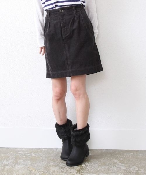 coen（コーエン）の「コーデュロイミニスカート14SS（スカート・レディース・コバルトブルー/ブラック/クリーム/ケリー・MEDIUM/LARGE）」の2枚目の写真