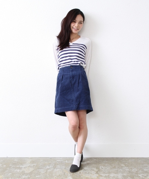 coen（コーエン）の「コーデュロイミニスカート14SS（スカート・レディース・コバルトブルー/ブラック/クリーム/ケリー・MEDIUM/LARGE）」の16枚目の写真