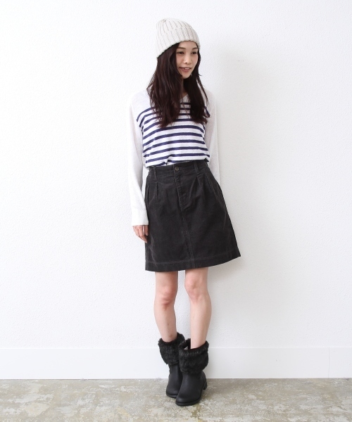 coen（コーエン）の「コーデュロイミニスカート14SS（スカート・レディース・コバルトブルー/ブラック/クリーム/ケリー・MEDIUM/LARGE）」の17枚目の写真
