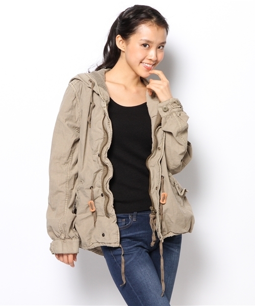 goa（ゴア）の「硫化ショートモッズコート（モッズコート・レディース・カモフラージュ/モカ/ベージュ/カーキ・FREE）」の2枚目の写真