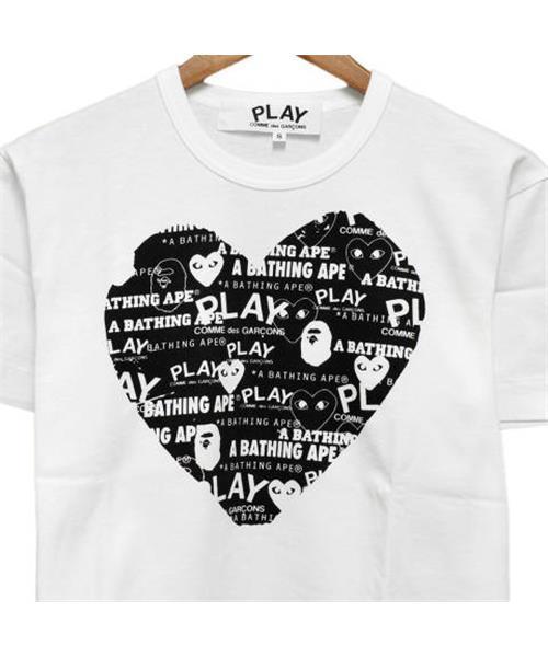 ブランド古着 DSMG限定Tシャツ フロントロゴプリント半袖Tシャツ プレイコムデギャルソン Tシャツ カットソー A BATHING APE アベイシングエイプ のファッション通販 - ZOZOUSED