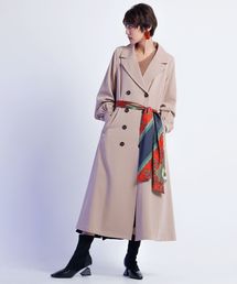 LADYMADE | スカーフベルトツイルフレアトレンチコート(トレンチコート)