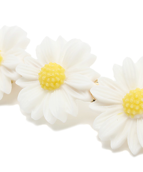 WEGO（ウィゴー）の「WEGO/フラワーバレッタ（バレッタ/ヘアクリップ・レディース・ホワイト・FREE）」の4枚目の写真