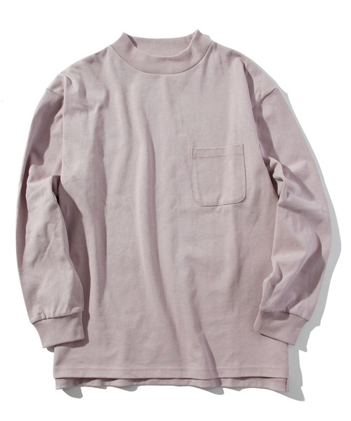 INASTUDIOS ZOO（イーナストゥディオスズー）の「「INASTUDIOS SELECT」モックネックポケットロングTシャツ（Tシャツ/カットソー・メンズ・ホワイト/ブラック/ベージュ/パープル/テラコッタ/サックスブルー/パープル系その他/ダークベージュ/グリーン/チャコール・LARGE/X-LARGE/MEDIUM）」の10枚目の写真