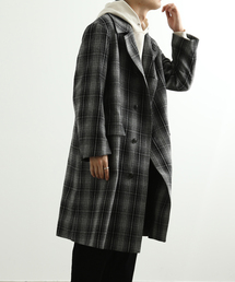 ADAM ET ROPE'（アダムエロペ）の「チェックツイード オーバーコート