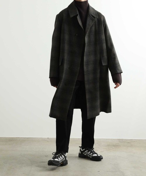 ADAM ET ROPE'（アダムエロペ）の「チェックツイード オーバーコート