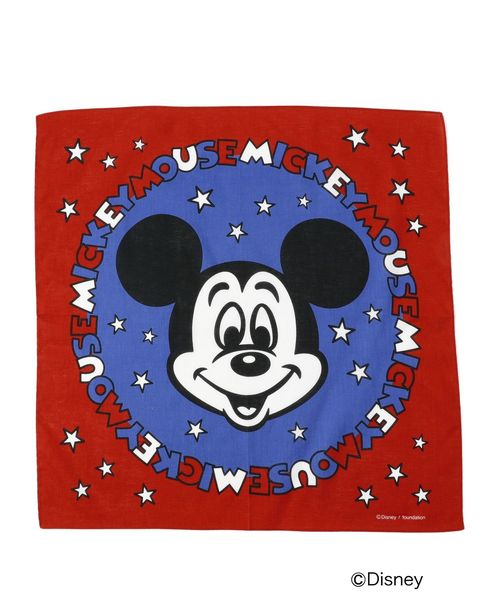 SHIPS（シップス）の「SHIPS DISNEY COLLECTION:ミッキー プリント バンダナ（星）（バンダナ/スカーフ・キッズ・ネイビー/レッド・ONE SIZE）」の2枚目の写真