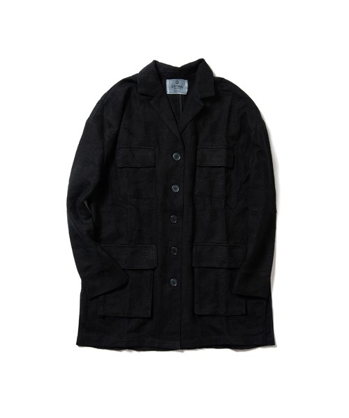 LAYMEE（レイミー）の「Kito JKT / キトージャケット（ミリタリージャケット・レディース・ブラック/テラコッタ/ホワイト・FREE）」の6枚目の写真