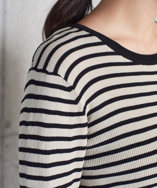 Et Note Heavy Yarn Yarn Silence ノートエシロンス のファッション Note Twisted ニット セーター リブクループルオーバー ニット セーター