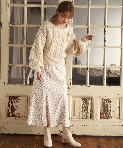 one after another NICE CLAUP（ワンアフターアナザーナイスクラップ）の「ベルト付きチューリップスカート（スカート・レディース・アイボリー/モカ/ブラウン系その他/ベージュ系その他・FREE）」の14枚目の写真