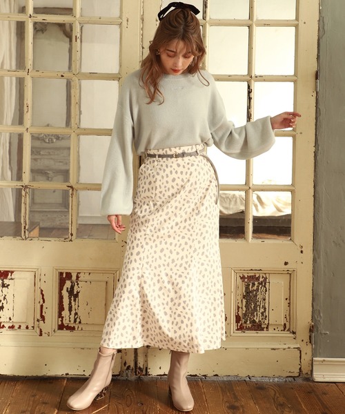 one after another NICE CLAUP（ワンアフターアナザーナイスクラップ）の「ベルト付きチューリップスカート（スカート・レディース・アイボリー/モカ/ブラウン系その他/ベージュ系その他・FREE）」の17枚目の写真