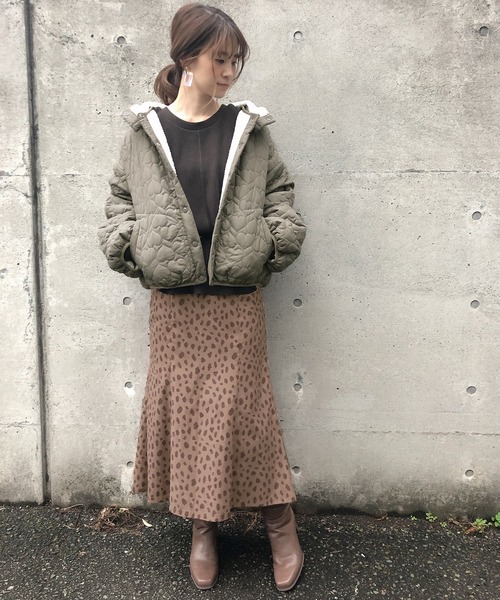 one after another NICE CLAUP（ワンアフターアナザーナイスクラップ）の「ベルト付きチューリップスカート（スカート・レディース・アイボリー/モカ/ブラウン系その他/ベージュ系その他・FREE）」の6枚目の写真