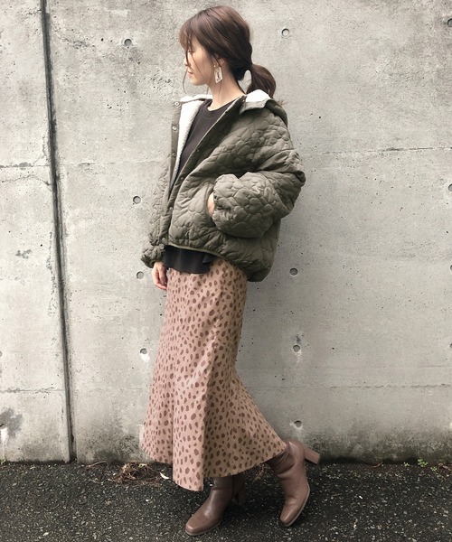 one after another NICE CLAUP（ワンアフターアナザーナイスクラップ）の「ベルト付きチューリップスカート（スカート・レディース・アイボリー/モカ/ブラウン系その他/ベージュ系その他・FREE）」の7枚目の写真