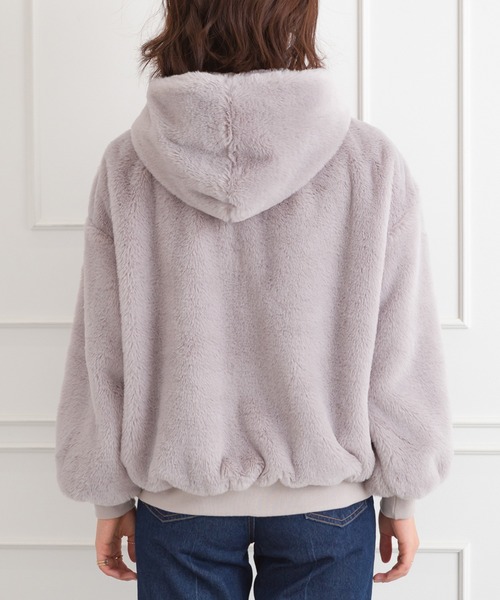 Libby&Rose（リビーアンドローズ）の「エコファーフードブルゾン