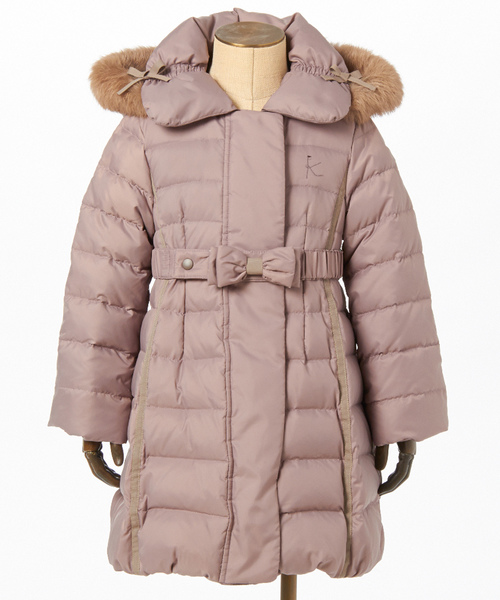 組曲 クミキョク の Toddler 軽量高密度タフタ ダウンコート