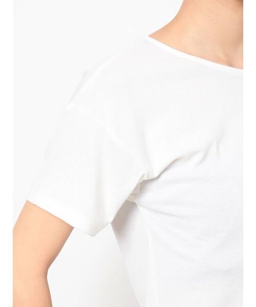 RESEXXY（リゼクシー）の「ツイイストデザイントップス（Tシャツ/カットソー・レディース・オフホワイト/ブラック/ピンク/モカ・FREE）」の15枚目の写真