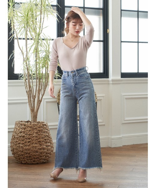 Darich(ダーリッチ)の「ハートカットボディトップス(Tシャツ/カットソー・レディース・ホワイト/ブラック/モカ・FREE)」の14枚目の写真