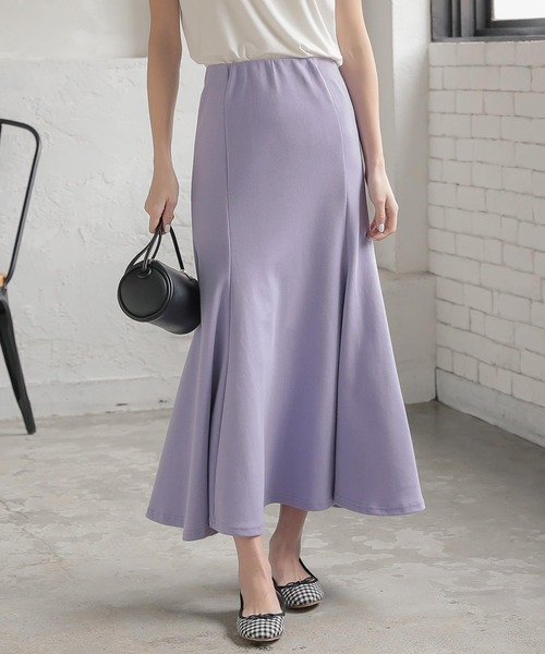 KOBE LETTUCE(コウベレタス)の「カラーマーメイドスカート(スカート・レディース・パープル/ブラック/イエロー・FREE)」の3枚目の写真