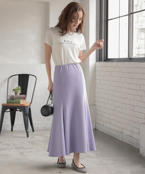 KOBE LETTUCE(コウベレタス)の「カラーマーメイドスカート(スカート・レディース・パープル/ブラック/イエロー・FREE)」の11枚目の写真