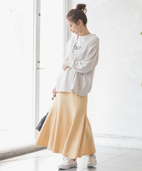 KOBE LETTUCE(コウベレタス)の「カラーマーメイドスカート(スカート・レディース・パープル/ブラック/イエロー・FREE)」の8枚目の写真