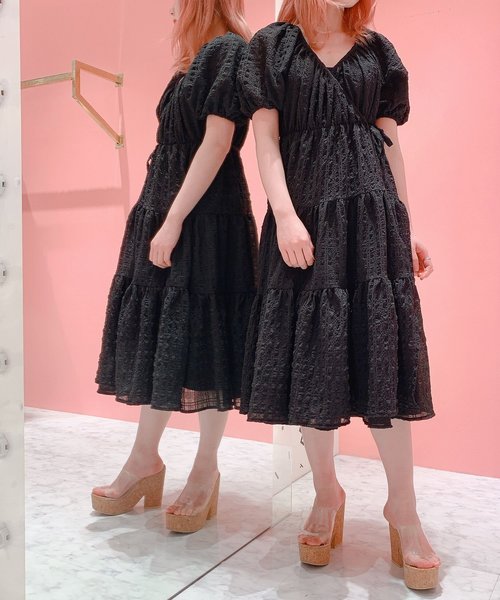Pain(ペイン)の「カシュクールロングガウン(ワンピース)」|ブラック