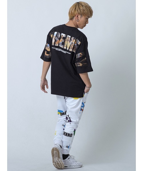 RE730（アールイーセブンサーティー）の「【RE730】RE730の人気モチーフビッグロゴTシャツ　ビッグシルエット（Tシャツ/カットソー・メンズ・オフホワイト/ブラック/イエロー・MEDIUM/LARGE/X-LARGE）」の8枚目の写真