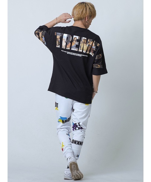 RE730（アールイーセブンサーティー）の「【RE730】RE730の人気モチーフビッグロゴTシャツ　ビッグシルエット（Tシャツ/カットソー・メンズ・オフホワイト/ブラック/イエロー・MEDIUM/LARGE/X-LARGE）」の10枚目の写真