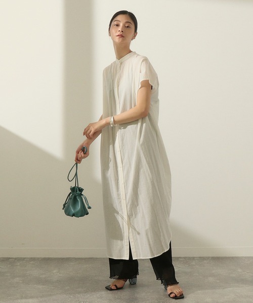 セール Auli タックドレープシャツワンピース ワンピース Auli アウリィ のファッション通販 Zozotown
