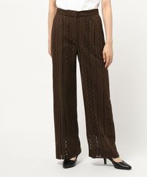 NINE | カットワークストレートパンツ(その他パンツ)