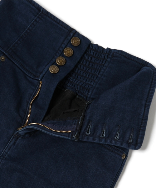 WEGO(ウィゴー)の「WEGO/パウダーデニムハイウエストスカート(デニムスカート・レディース・ダークインディゴブルー/ネイビー・FREE)」の10枚目の写真