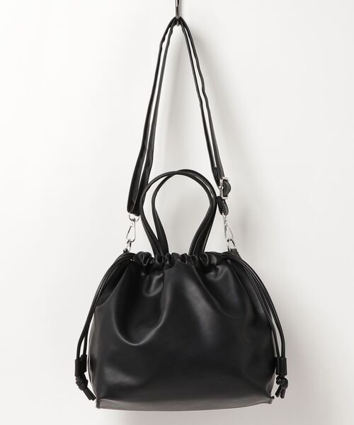 WC（ダブル シー）の「WC/ハンドル巾着ショルダーバッグ（ショルダーバッグ・レディース・ブラック・FREE）」の12枚目の写真