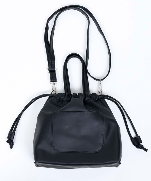 WC（ダブル シー）の「WC/ハンドル巾着ショルダーバッグ（ショルダーバッグ・レディース・ブラック・FREE）」の5枚目の写真
