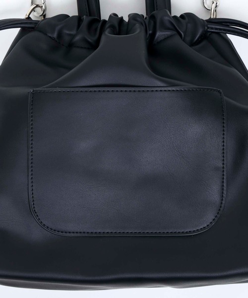 WC（ダブル シー）の「WC/ハンドル巾着ショルダーバッグ（ショルダーバッグ・レディース・ブラック・FREE）」の10枚目の写真