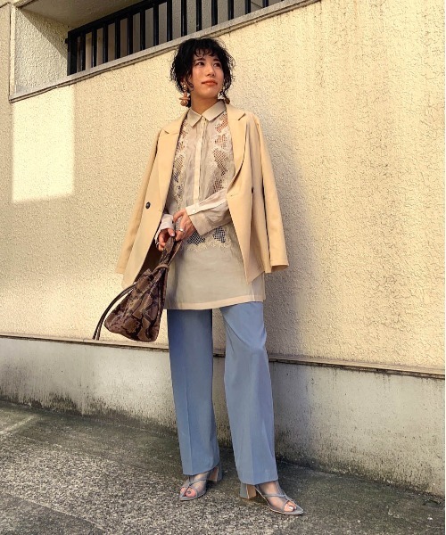 Ameri（アメリ）の「LAPEL TAPERED PANTS（その他パンツ）」 - WEAR 