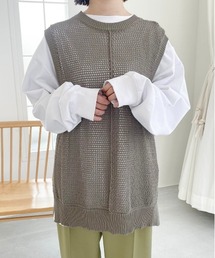 flaner | ルーズメッシュベスト(ベスト)