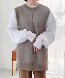 flaner | ルーズメッシュベスト(ベスト)