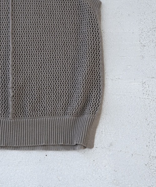 flaner（フラネ）の「ルーズメッシュベスト（ベスト・レディース・モカ/ナチュラル/カーキ・FREE）」の17枚目の写真