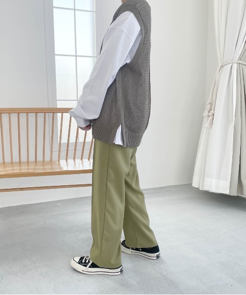 flaner（フラネ）の「ルーズメッシュベスト（ベスト・レディース・モカ/ナチュラル/カーキ・FREE）」の11枚目の写真