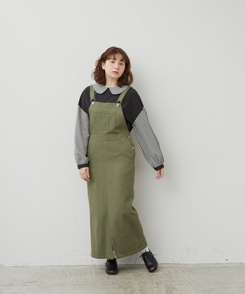 MERLOT（メルロー）の「2wayギンガムチェックコンビブラウス（シャツ/ブラウス・レディース・ブラック/ホワイト・FREE）」の6枚目の写真