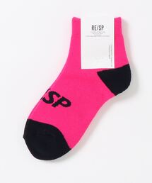 RE/SP | RE/SP 2 tone Neon Middle socks / アールイーエスピー 2トーン ミドル ネオンソックス(ソックス/靴下)