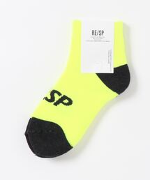 RE/SP | RE/SP 2 tone Neon Middle socks / アールイーエスピー 2トーン ミドル ネオンソックス(ソックス/靴下)