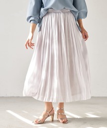 YECCA VECCA | ・シャイニーギャザーロングスカート　＊(スカート)