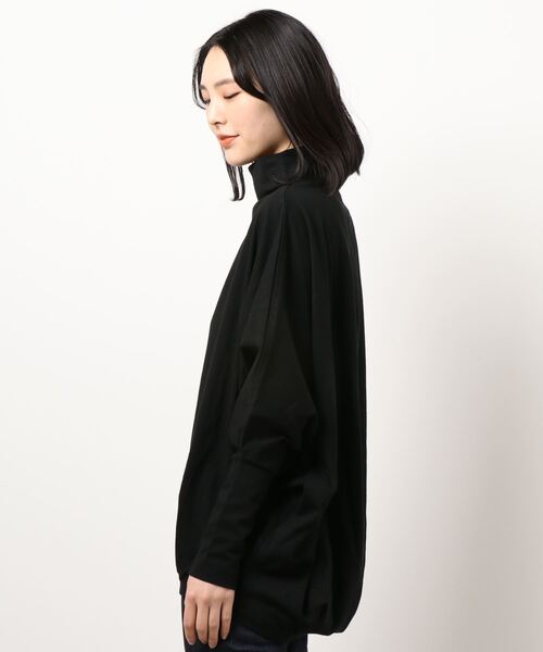 kivi（キヴィ）の「ボトルネックプルオーバー（Tシャツ/カットソー・レディース・ライトグレー/ブラック/アイボリー・FREE）」の5枚目の写真