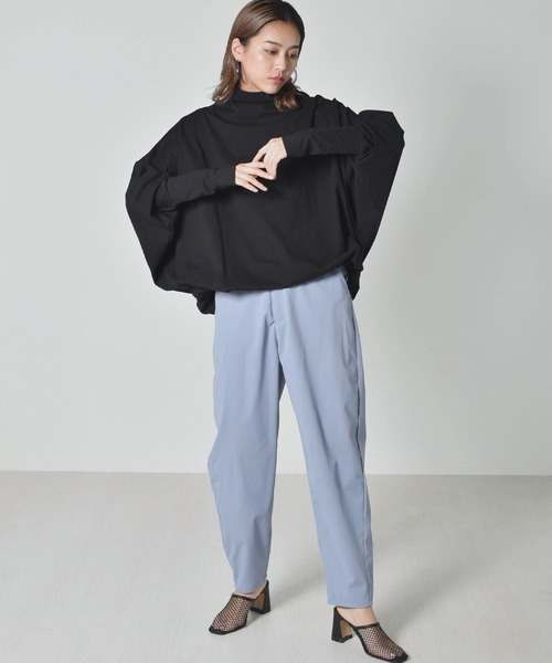 kivi（キヴィ）の「ボトルネックプルオーバー（Tシャツ/カットソー・レディース・ライトグレー/ブラック/アイボリー・FREE）」の3枚目の写真