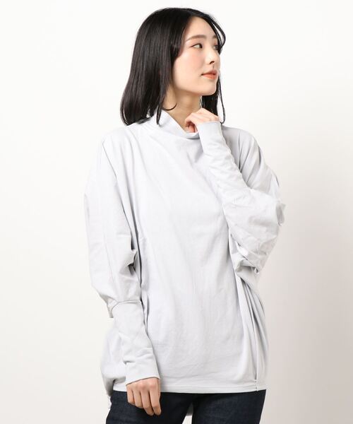 kivi（キヴィ）の「ボトルネックプルオーバー（Tシャツ/カットソー・レディース・ライトグレー/ブラック/アイボリー・FREE）」の20枚目の写真