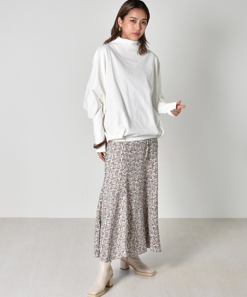 kivi（キヴィ）の「ボトルネックプルオーバー（Tシャツ/カットソー・レディース・ライトグレー/ブラック/アイボリー・FREE）」の7枚目の写真