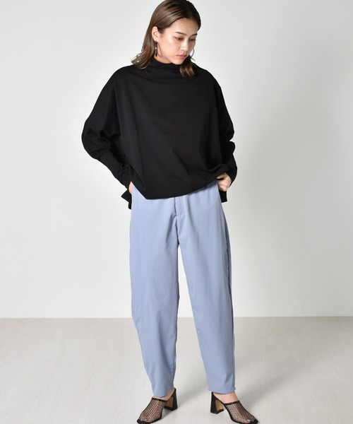 kivi（キヴィ）の「ボトルネックプルオーバー（Tシャツ/カットソー・レディース・ライトグレー/ブラック/アイボリー・FREE）」の9枚目の写真