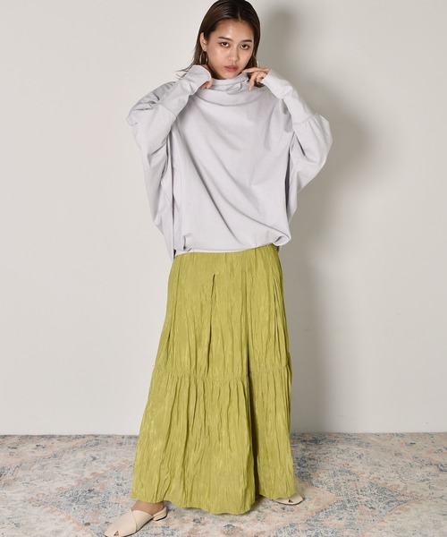 kivi（キヴィ）の「ボトルネックプルオーバー（Tシャツ/カットソー・レディース・ライトグレー/ブラック/アイボリー・FREE）」の10枚目の写真